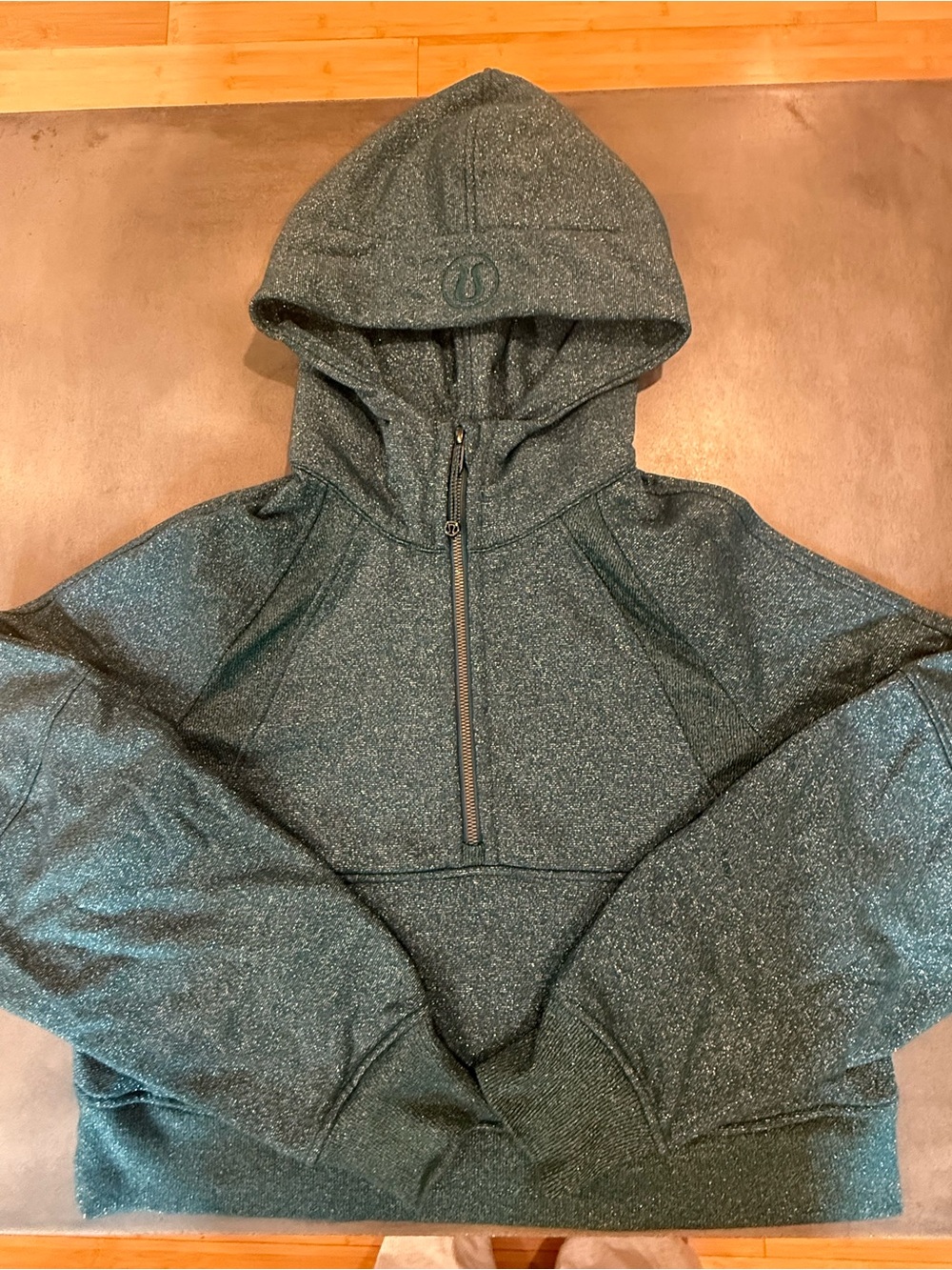 lululemon athletica Teal Green Sparkle Hoodie…LIMITED EDITION